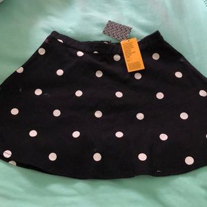 NWT polka dot circle skirt